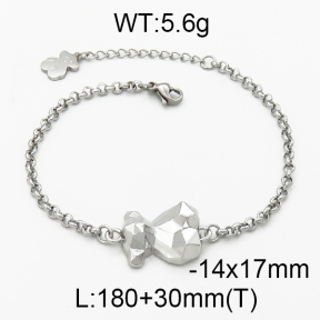 SS Bear Bracelets  TB5000040bhia-659