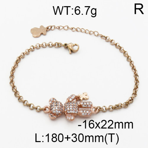 SS Bear Bracelets  TB5000042vihb-659