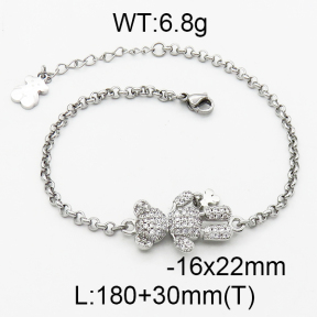 SS Bear Bracelets  TB5000043vhov-659