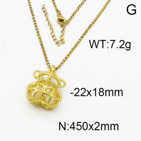 SS Bear Necklaces  TN5000026vhov-659