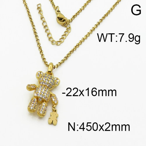 SS Bear Necklaces  TN5000032ahpv-659