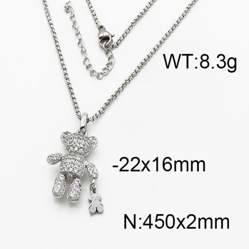 SS Bear Necklaces  TN5000034vhnv-659