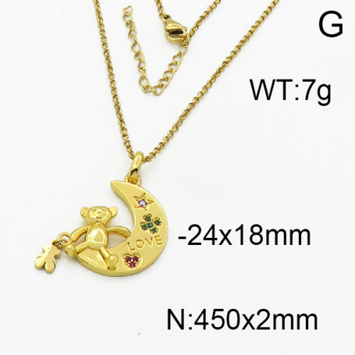 SS Bear Necklaces  TN5000035ahpv-659