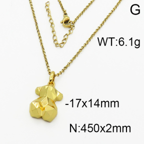 SS Bear Necklaces  TN5000038vhnv-659