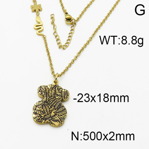 SS Bear Necklaces  TN5000044vhov-659