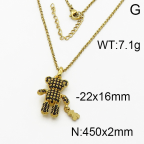 SS Bear Necklaces  TN5000047ahpv-659