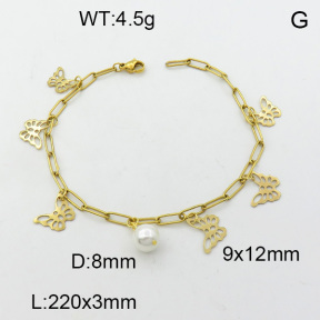 SS Bracelet  3A9000469vbpb-610