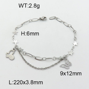 SS Bracelet  3A9000493bbov-610