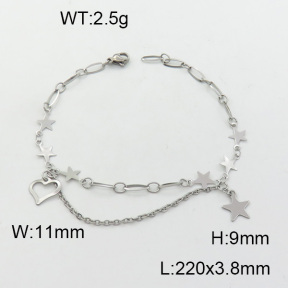 SS Bracelet  3A9000494bbov-610