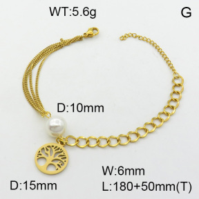 SS Bracelet  3B3002593bbov-610