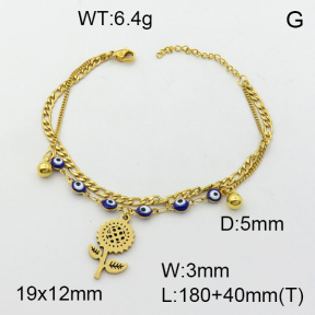 SS Bracelet  3B3002594vbpb-610