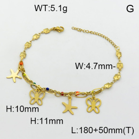 SS Bracelet  3B3002598vbpb-610