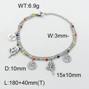 SS Bracelet  3B3002606vbpb-610