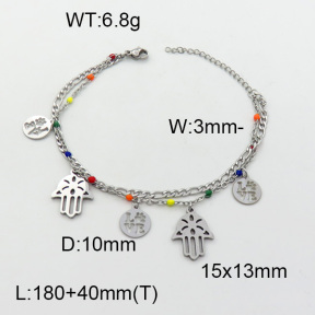 SS Bracelet  3B3002607vbpb-610