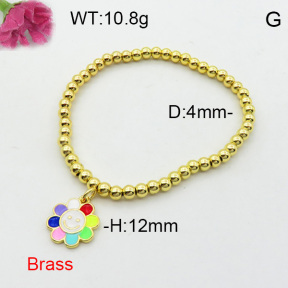 Fashion Brass Bracelet  F3B300227vbmb-L017