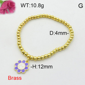 Fashion Brass Bracelet  F3B300228vbmb-L017