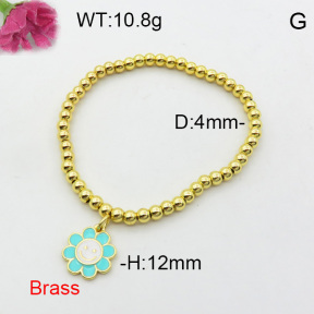 Fashion Brass Bracelet  F3B300229vbmb-L017