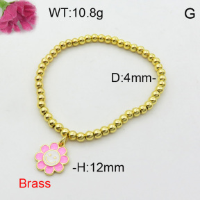 Fashion Brass Bracelet  F3B300230vbmb-L017