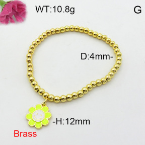 Fashion Brass Bracelet  F3B300231vbmb-L017