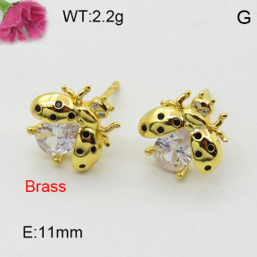 Fashion Brass Earrings  F3E402463vbnb-L017