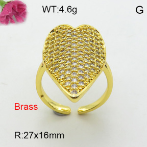 Fashion Brass Ring  F3R400795bbov-L017