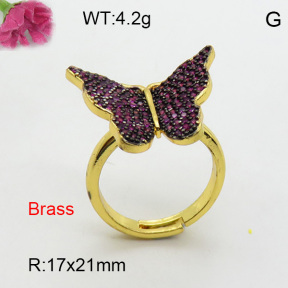 Fashion Brass Ring  F3R400796vbnb-L017