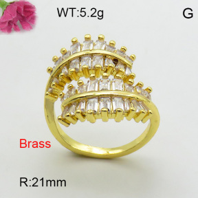 Fashion Brass Ring  F3R400798vbnb-L017