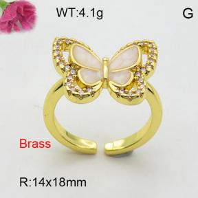 Fashion Brass Ring  F3R400801vbmb-L017