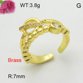 Fashion Brass Ring  F3R400804ablb-L017