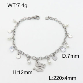 SS Bracelet  3A9000514bbov-350