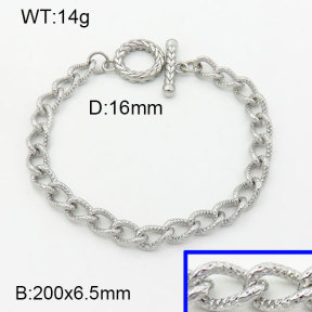 SS Bracelet  3B2003127bvpl-G027