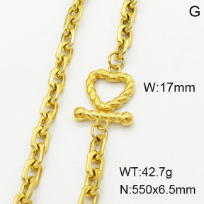 SS Necklace  3N2002638vhnv-G027