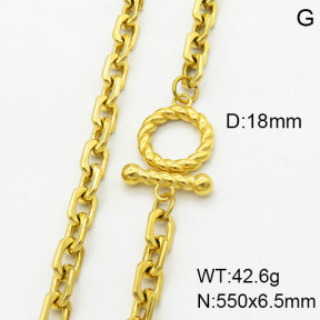 SS Necklace  3N2002640vhnv-G027