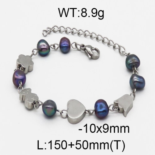 SS Bear Bracelets  TB5000044vhha-308