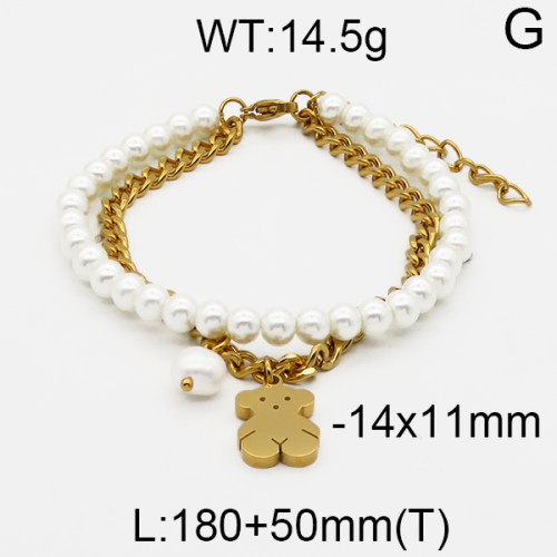 SS Bear Bracelets  TB5000052ahjb-308