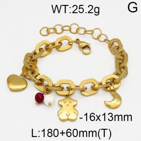 SS Bear Bracelets  TB5000056ahlv-308