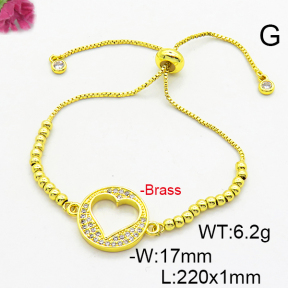 Fashion Brass Bracelet  F6B404755bbml-L024