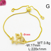 Fashion Brass Bracelet  F6B404759vbmb-L024