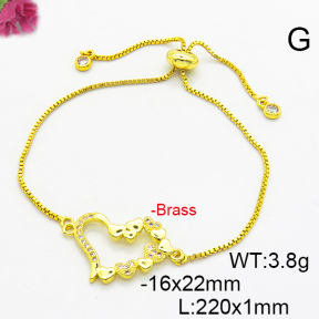 Fashion Brass Bracelet  F6B404761vbmb-L024