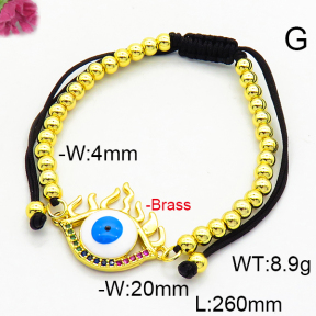 Fashion Brass Bracelet  F6B800449bbml-L024
