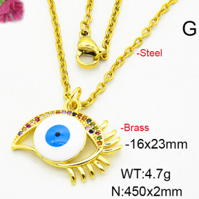 Fashion Brass Necklace  F6N300328aajl-L024
