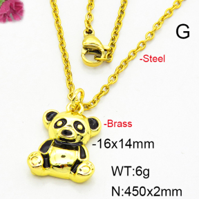 Fashion Brass Necklace  F6N300342vail-L024