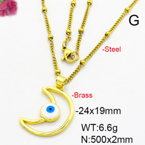 Fashion Brass Necklace  F6N300348avja-L024