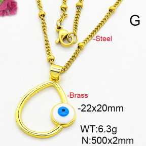 Fashion Brass Necklace  F6N300350avja-L024