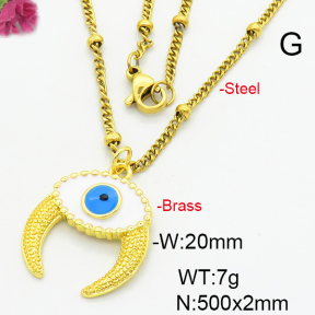 Fashion Brass Necklace  F6N300352avja-L024
