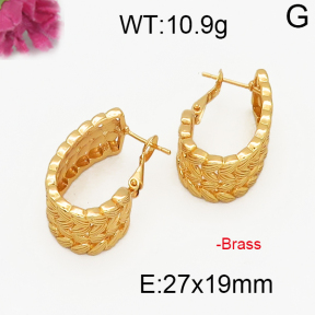 Fashion Brass Earrings  F5E200023abol-J131