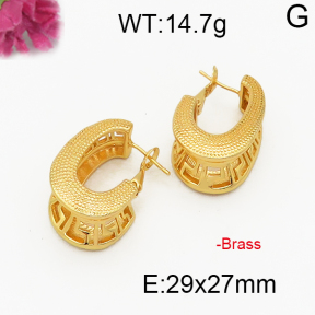 Fashion Brass Earrings  F5E200024vbpb-J131