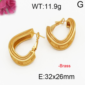 Fashion Brass Earrings  F5E200025vbpb-J131