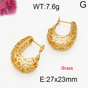 Fashion Brass Earrings  F5E200028vbpb-J131