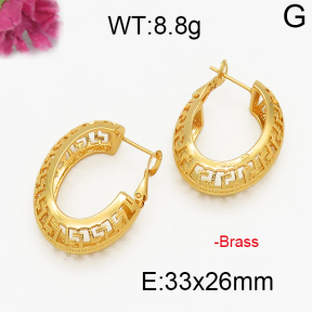 Fashion Brass Earrings  F5E200040abol-J131